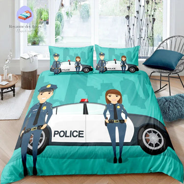 Politie dekbedovertrek